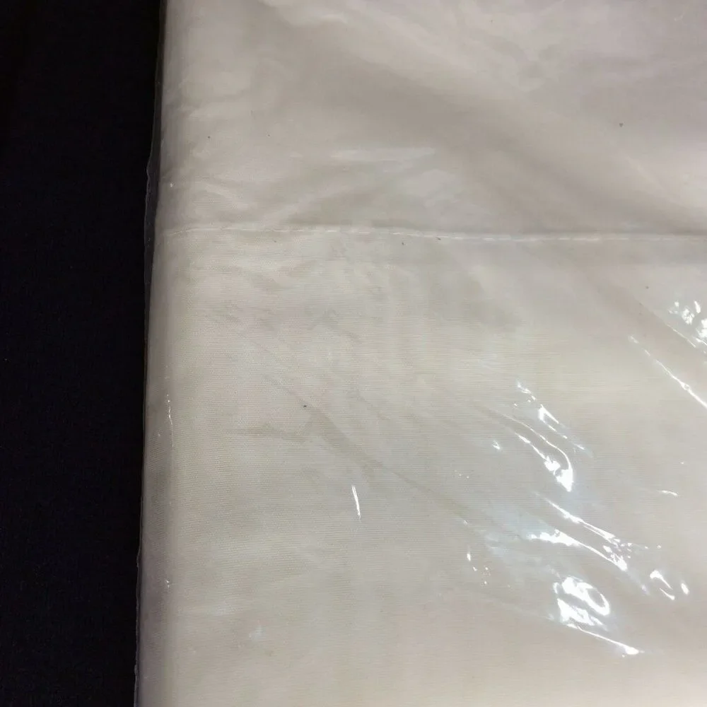 Vintage Belleaire Sheer Voile White Window Curtain Panel 62 x 84 Set 3 New